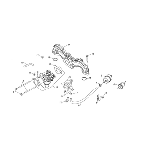 Engine >> Fuel System Diagram and Parts List for LGT2654-96045004700  Husqvarna Lawn Tractor