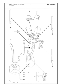 Harness Diagram and Parts List for 345FR 2008-05 Husqvarna Brush Cutter