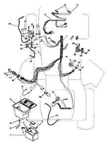 Electrical Diagram and Parts List for LT125 (954002711-C)(1996-04) Husqvarna Lawn Tractor