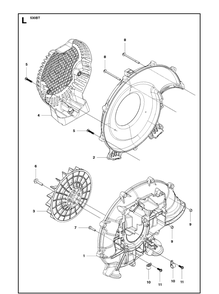 Fan Diagram and Parts List for 530BT 20123800001-Current Husqvarna Leaf Blower / Vacuum