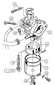 Carburetor Assembly - Fe290 Diagram and Parts List for HUV4210GXP 2005-06 Husqvarna Lawn Tractor