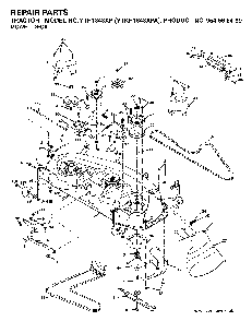 Mower Deck / Cutting Deck Diagram and Parts List for YTKH1848XPA (954568489)(2004-03) Husqvarna Lawn Tractor