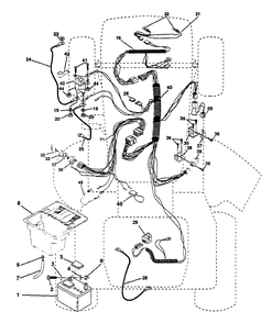 Electrical Diagram and Parts List for LT125 (954000772-A)(1994-01) Husqvarna Lawn Tractor