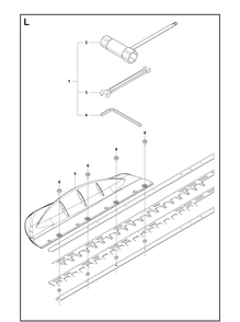 Accessories Diagram and Parts List for 226HS99S 20080500001-20130500000 Husqvarna Hedge Trimmer