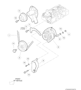40-Amp Aternator Diagram and Parts List for HUV4421DXP 2006-11 Husqvarna Lawn Tractor