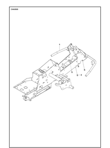 Chassis / Frame Diagram and Parts List for R316TX  Husqvarna Lawn Mower