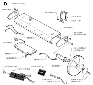 Part Location Diagram of 535050001 Husqvarna Engine