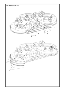 Part Location Diagram of 501011601 Husqvarna Cutting Deck Kit