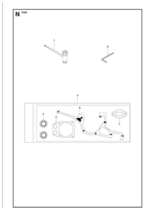 Tools Diagram and Parts List for K960 2008-12 Husqvarna Lawn Tractor Accessories