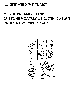 Frequently Used Parts Diagram and Parts List for CTH180TWIN (96061018701)(2007-05) Husqvarna Lawn Tractor