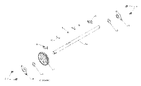 Drive Diagram and Parts List for 11527SB96193006400 2010-06 Husqvarna Snow Blower