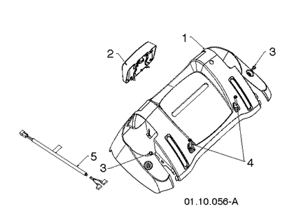 Handle And Controls 3 Diagram and Parts List for 12530HV (96193007204)(2013-08) Husqvarna Snow Blower