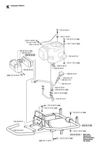 Engine Diagram and Parts List for PF21AWD (965095101)(2007-03) Husqvarna Lawn Tractor