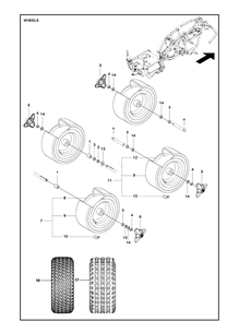 Part Location Diagram of 585358410 Husqvarna Spacing sleeve l = 93,7