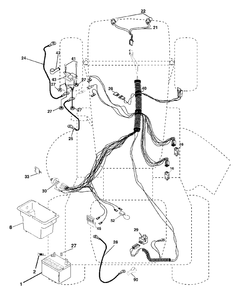 Electrical Diagram and Parts List for LT18542 (954571748-A)(2003-11) Husqvarna Lawn Tractor