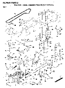 Drive Diagram and Parts List for YTHK180 (HCYTHK180A)(1996-01) Husqvarna Lawn Tractor