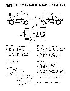 Wheels And Tires Diagram and Parts List for 2042LS (96043004200)(2008-01) Husqvarna Lawn Tractor