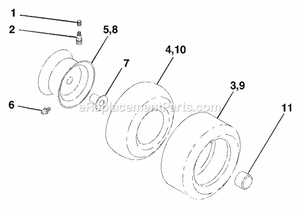 Steering Assembly Diagram and Parts List for WET2242STC 2003 Husqvarna Lawn Tractor