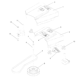 Accessories Drive Kit Assembly Diagram and Parts List for LZF5227 (966956701)(2008-06) Husqvarna Lawn Mower