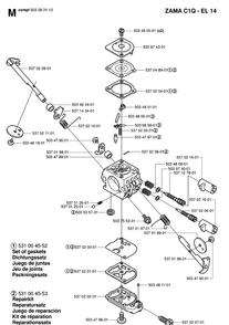 Carburetor Details Diagram and Parts List for 326HS99 (X-SERIES)(20030100001-Current) Husqvarna Hedge Trimmer