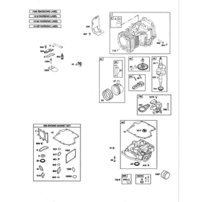 Engine >> Cylinder/Sump/Crankshaft Diagram and Parts List for 917223830  Husqvarna Lawn Tractor