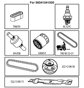 Part Location Diagram of 585400201 Husqvarna Air Filter