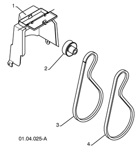 Chassis/Engine/Pulleys 2 Diagram and Parts List for 5524SBL (96193003400)(2008-11) Husqvarna Snow Blower
