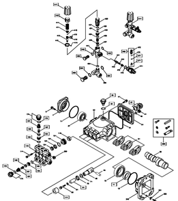 Pump And Unloader Diagram and Parts List for 1906-1  Husqvarna Pressure Washer