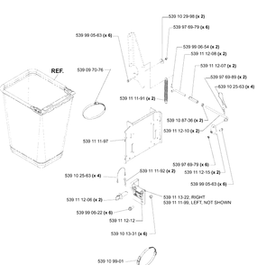Mounting Kit Diagram and Parts List for HCS1372 (539111750)(2005-03) Husqvarna Lawn Tractor Accessories