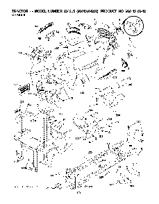 Chassis / Frame Diagram and Parts List for 2042LS (96043004200)(2008-01) Husqvarna Lawn Tractor