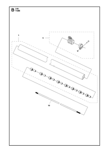 Tube Diagram and Parts List for 131R (967843102)(2020-10) Husqvarna Edger