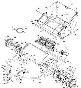 Lawnsweeper Diagram and Parts List for 953525801 2003-01 Husqvarna Lawn Tractor Accessories