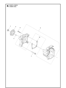 Crankcase 2 Diagram and Parts List for 570BFS 20111800001-Current Husqvarna Leaf Blower / Vacuum