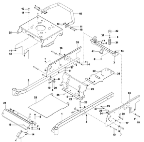 Part Location Diagram of 525813902 Husqvarna Plate, Left Hand