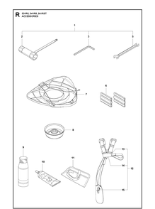 Accessories 4 Diagram and Parts List for 531RS  Husqvarna Brush Cutter