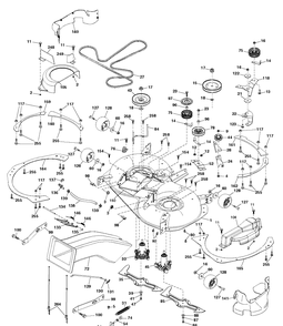 Mower Deck / Cutting Deck Diagram and Parts List for TC342T (96051018400)(2018-08) Husqvarna Lawn Tractor