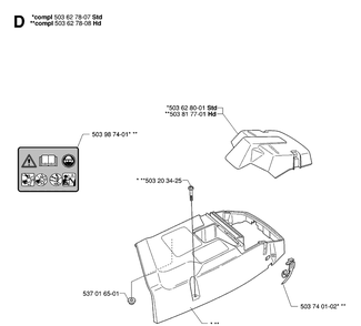Cylinder Cover 2 Diagram and Parts List for 362XP 20070100001-Current Husqvarna Chainsaw