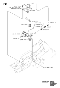 Transmission 3 Diagram and Parts List for PF21AWD (965095101)(2007-03) Husqvarna Lawn Tractor