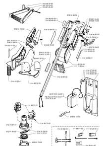 Product Complete Diagram and Parts List for 12RC 19961400001-Current Husqvarna Brush Cutter