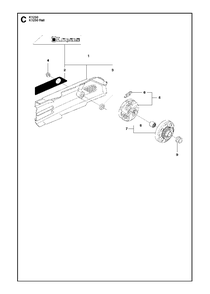 Belt Guard Diagram and Parts List for K1250ACTIVE 2010-02 Husqvarna Circular Saw