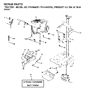 Engine Diagram and Parts List for YTH1848XPA (954567260)(2001-02) Husqvarna Lawn Tractor