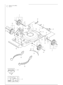 Mower Deck / Cutting Deck Diagram and Parts List for KLIPPOLB548SE  Husqvarna Lawn Mower