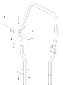 Protection Frame Diagram and Parts List for PZ29D (966554801)(2010-03) Husqvarna Lawn Mower
