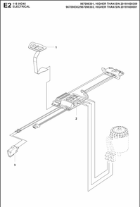 Electrical Diagram and Parts List for 115IHD45 (967098301)(967098303) Husqvarna Hedge Trimmer