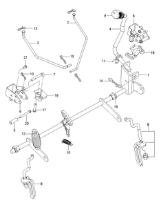 Mower Lift / Deck Lift Diagram and Parts List for Z242F (96795380200)(2018-10) Husqvarna Lawn Mower