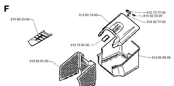 Bagger 3 Diagram and Parts List for 43EL ROYAL Husqvarna Lawn Mower