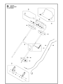 Part Location Diagram of 598521701 Husqvarna DRIVE CABLE ASSEMBLY