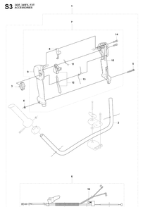 Accessories 2 Diagram and Parts List for 343FRM  Husqvarna Brush Cutter