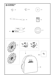 Accessories 1 Diagram and Parts List for 320 2013-03 Husqvarna Lawn Mower