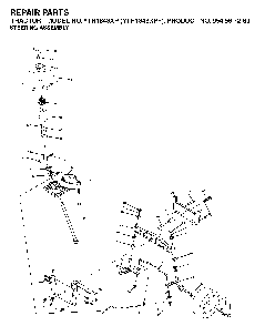 Steering Diagram and Parts List for YTH1848XPF (954567260)(2003-06) Husqvarna Lawn Tractor